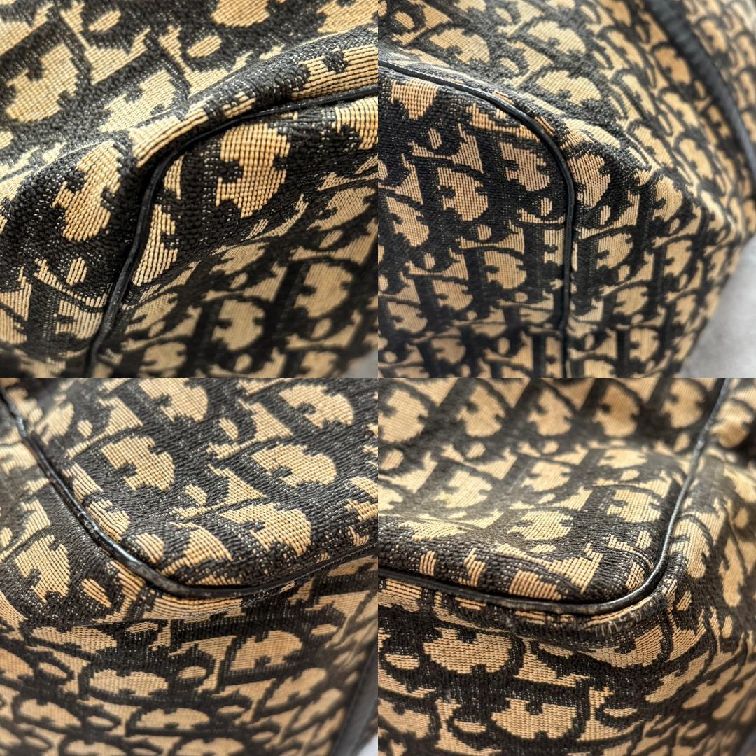 Christian Dior トロッター　総柄　キャンバス　ボストンバッグ