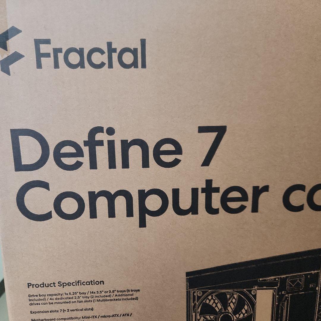 PCケース(自作PC用) FractalDefine7 Computer case Black Solid