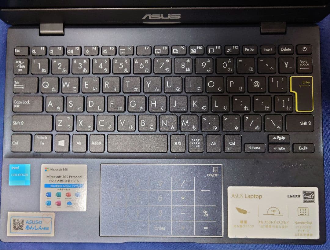 ASUS ノートパソコン E210KA ピーコックブルー