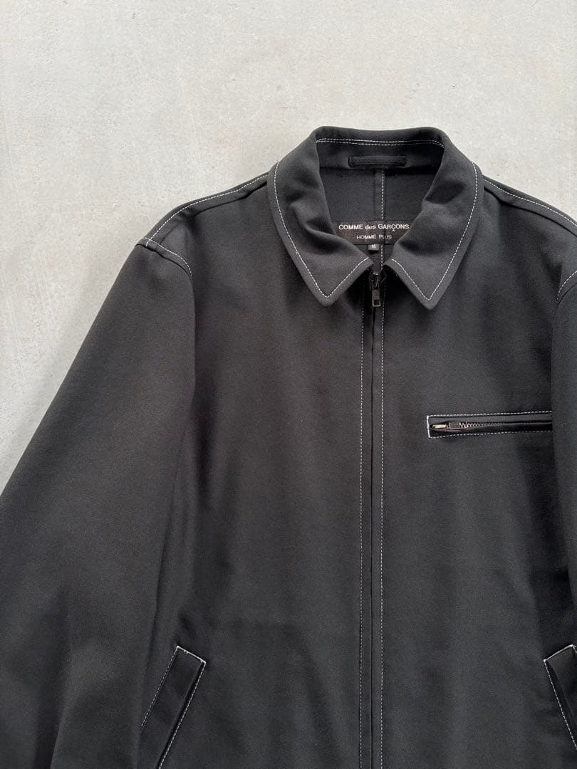 96ss COMME des GARÇONS HP 白ステッチ ジップアップ