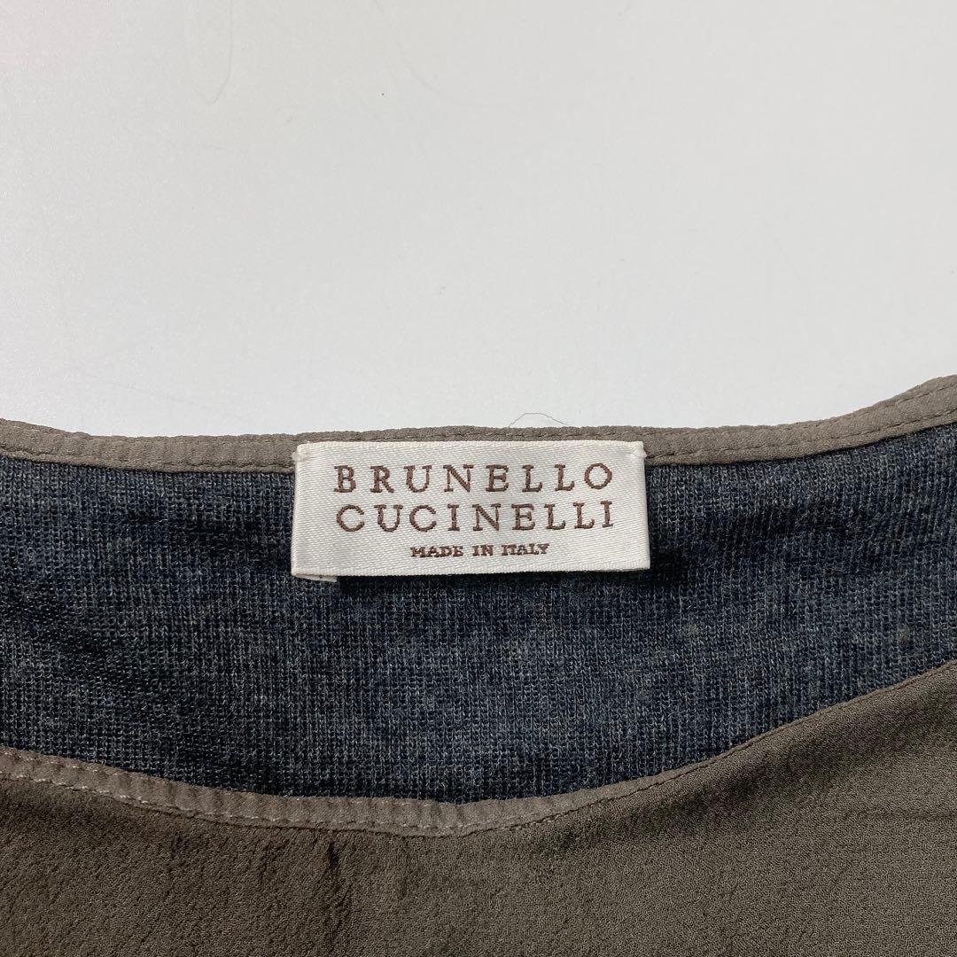 ブルネロクチネリ レイヤードトップス ニット シルク