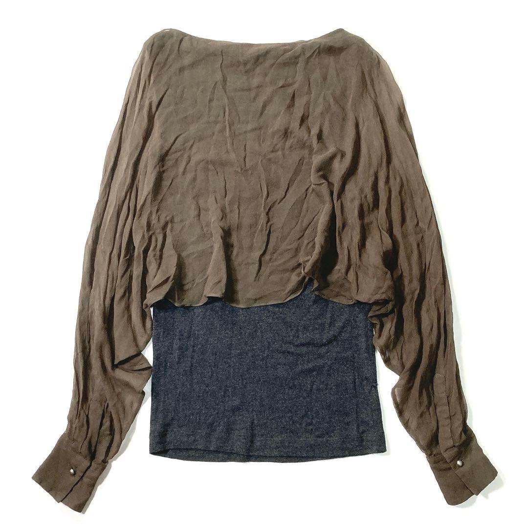 ブルネロクチネリ レイヤードトップス ニット シルク