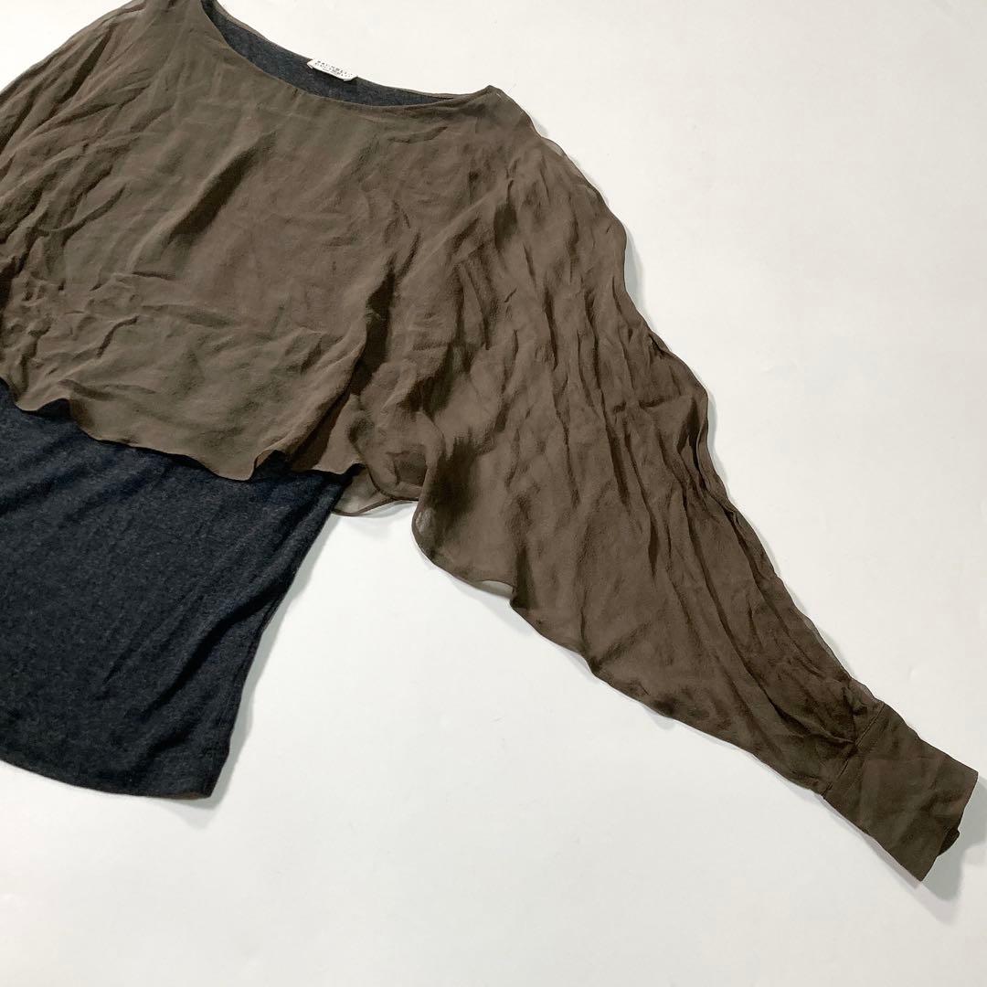 ブルネロクチネリ レイヤードトップス ニット シルク