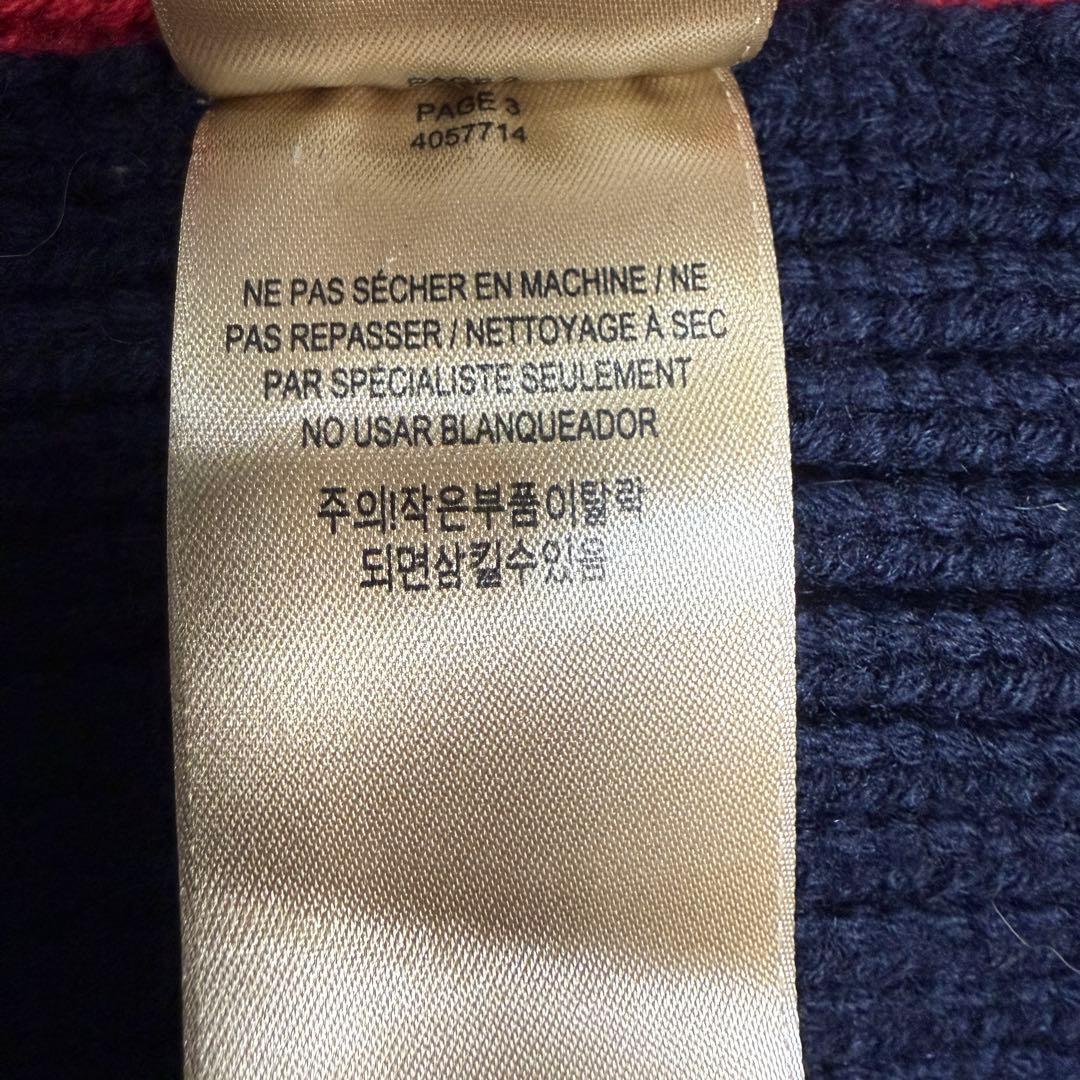 極美品 BURBERRY カシミヤ混 アシメトリー ケーブル チャンキーニット