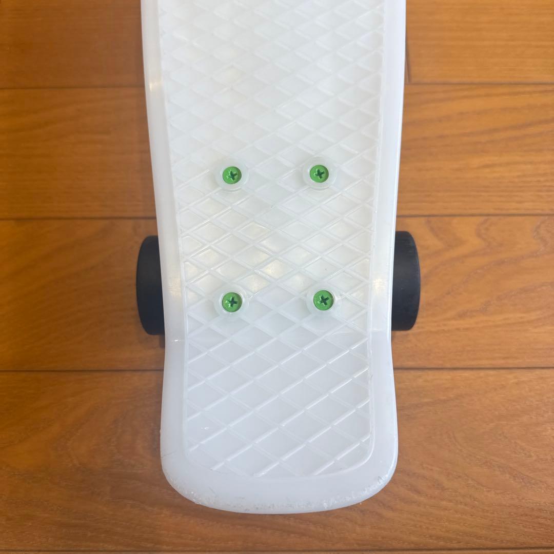 蓄光 penny スケートボード ミニクルーザーホワイト 蛍光イエロー22インチ