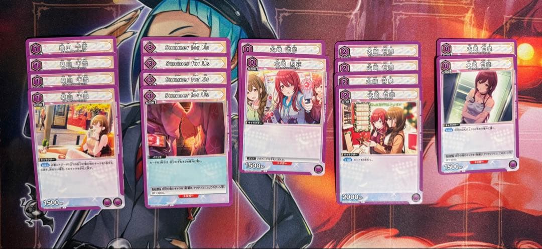 ユニオンアリーナ シャニマス 紫 アルストロメリア　デッキ パーツまとめ売り