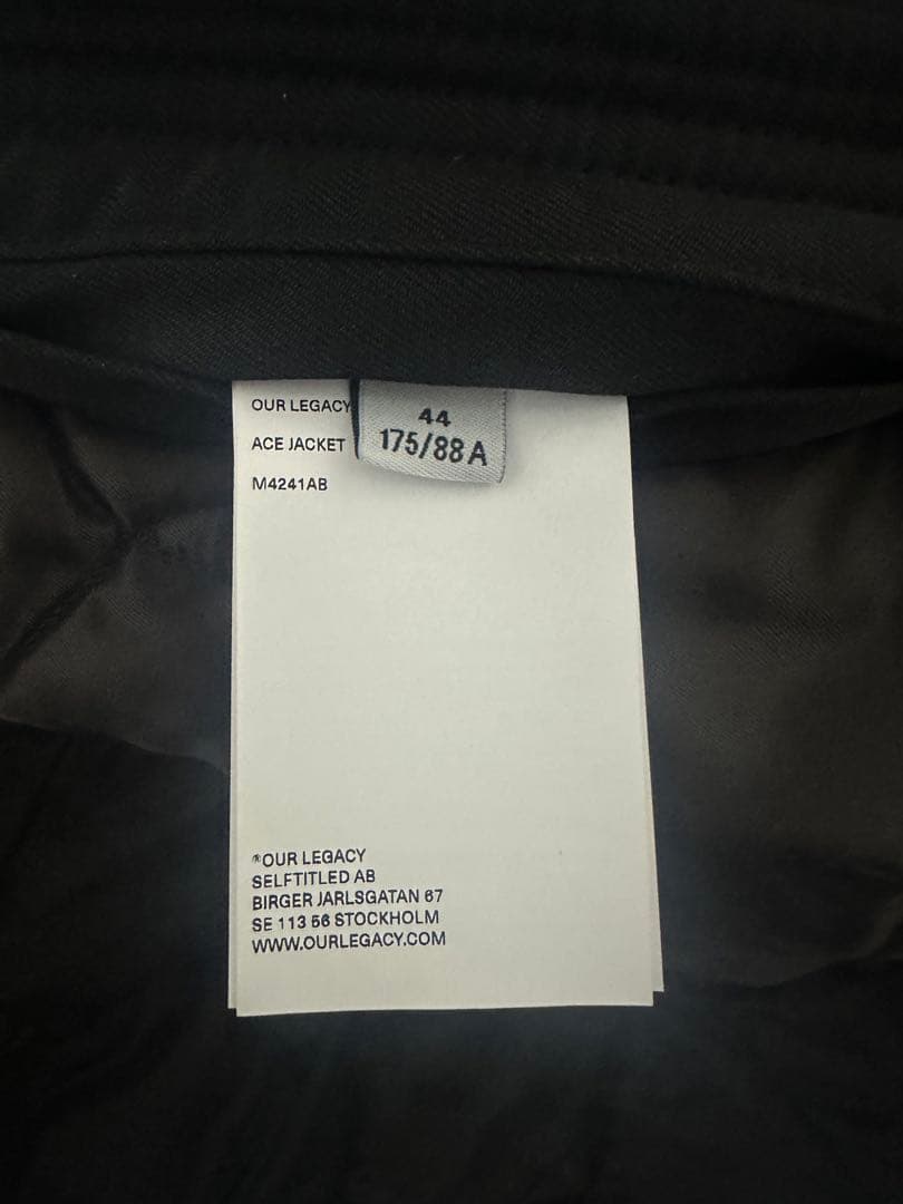 ナメクジ様(専用) our legacy ace jacket サイズ：44