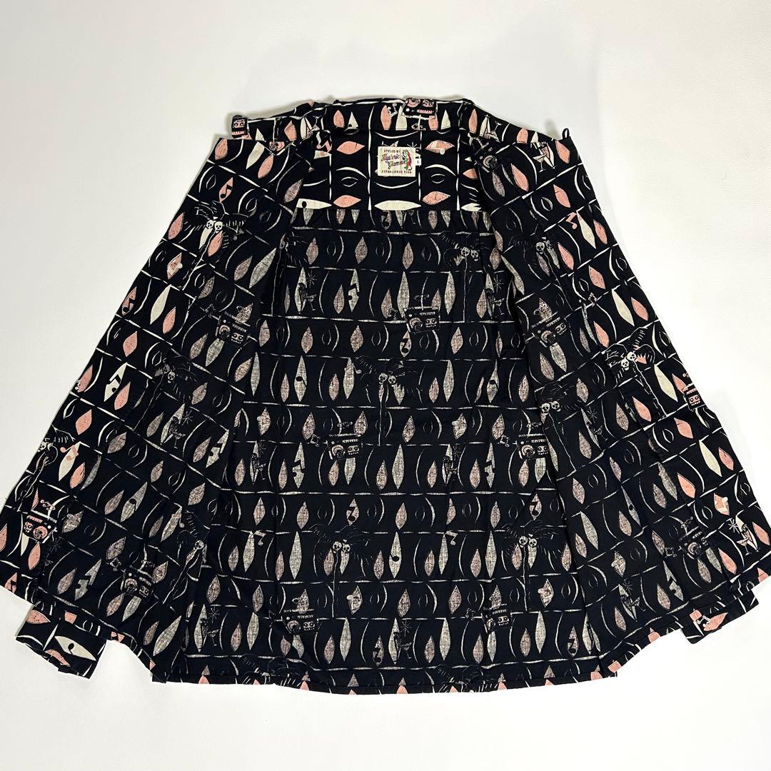 の*ち様 美品 ヒステリックグラマー アロハシャツ オープンカラー 長袖 コット