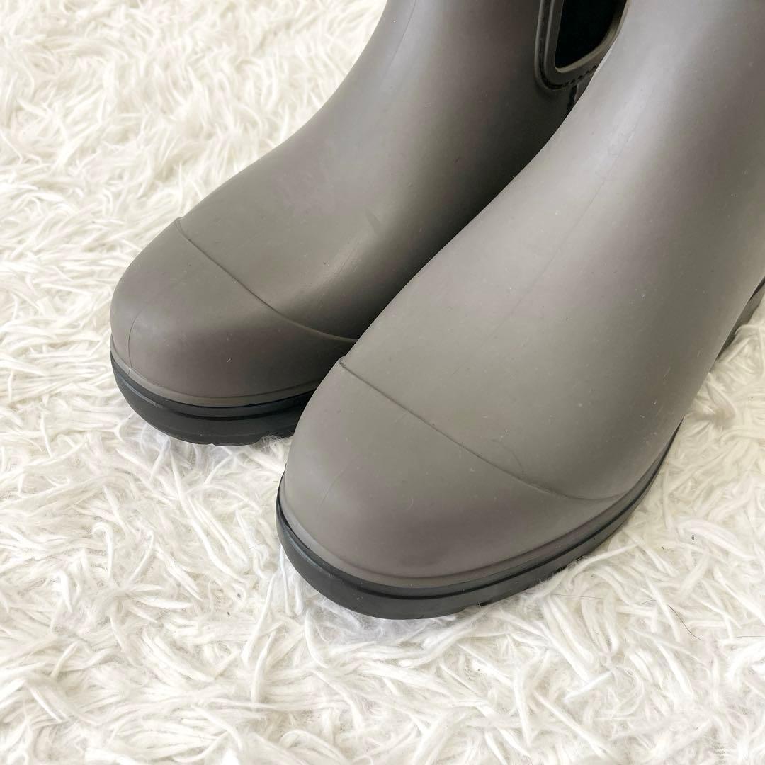 未使用級✨UGG DROPLETドロップレット レインブーツ グレー系 25.0