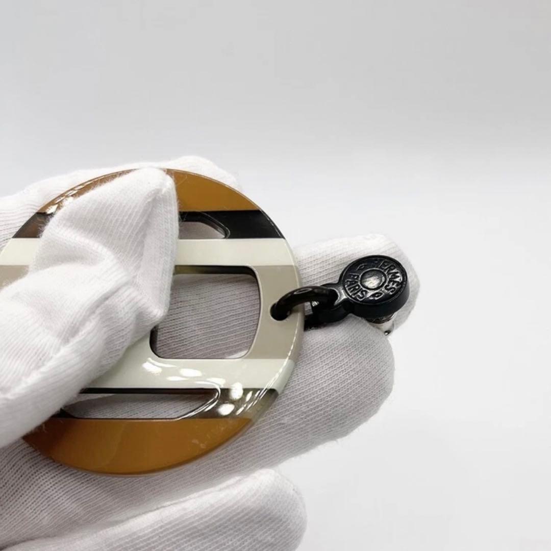 【HERMES】Hエキップ ピアス (片耳用/シングル) バッファローホーン