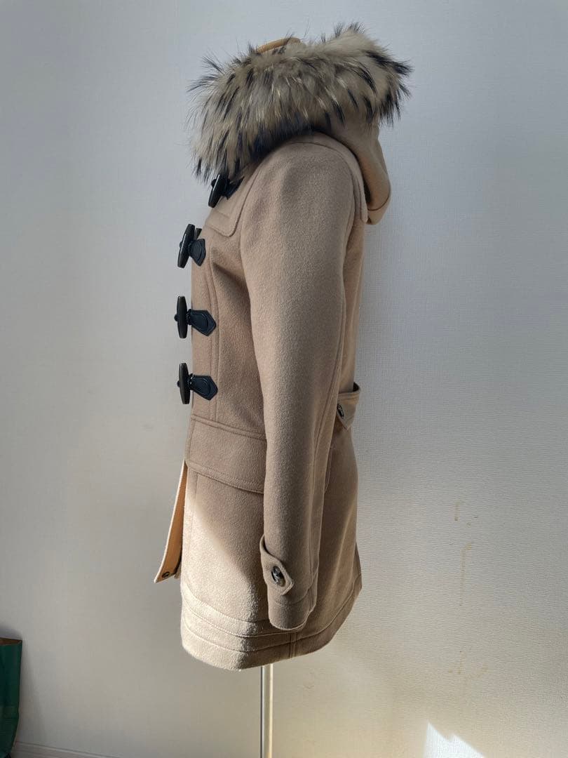 バーバリー　ダッフルコート　リアルファー　インポート