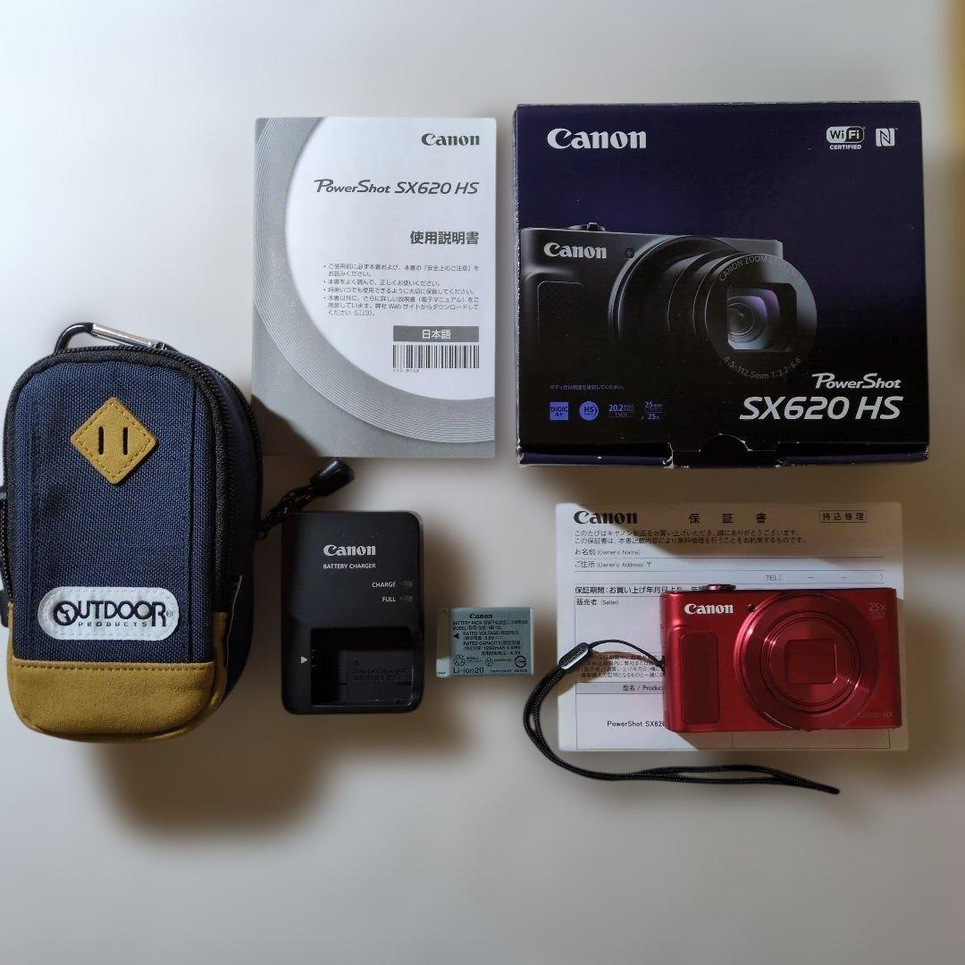 キャノン PowerShot SX620HS レッド