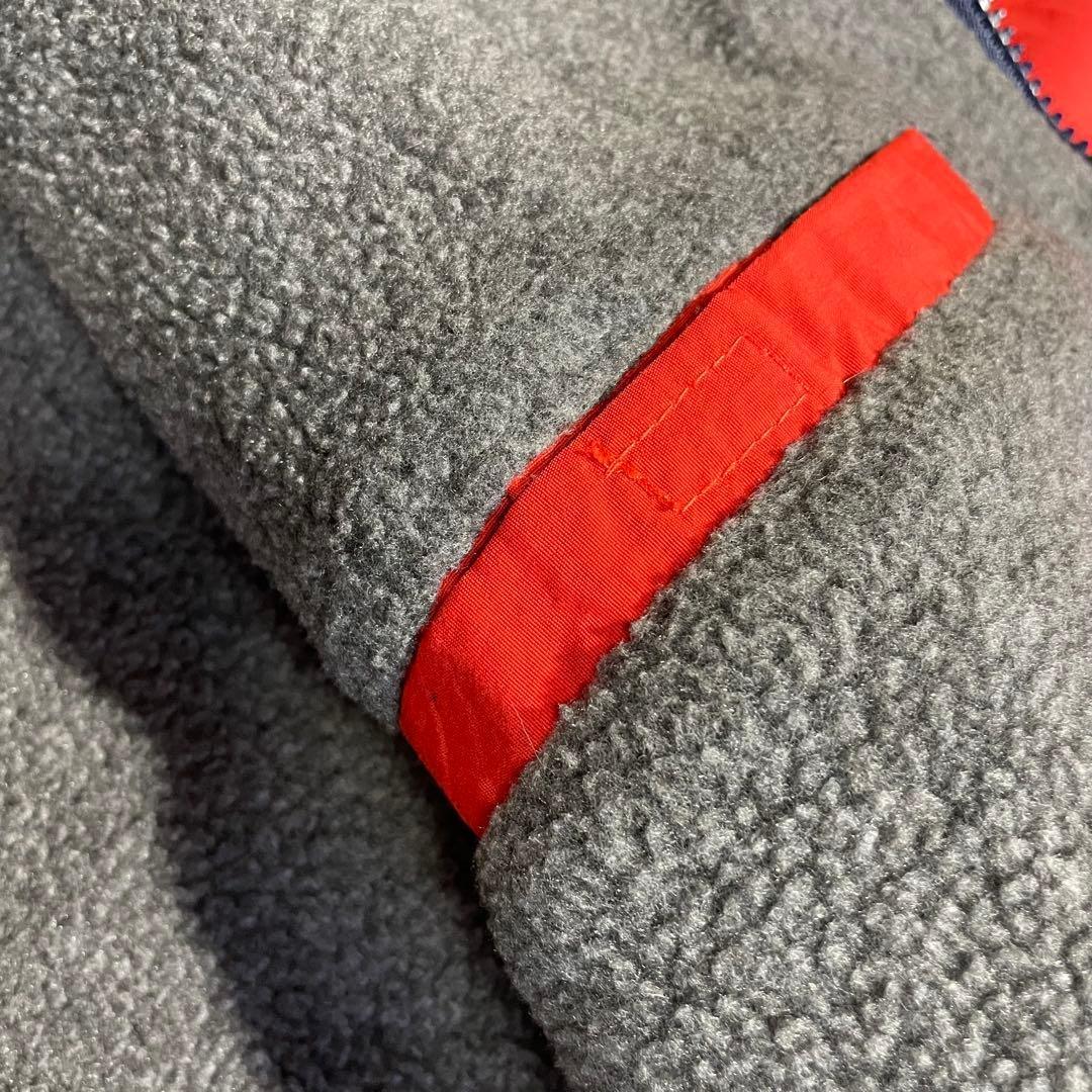 USA製Eddie Bauerウォームアップオレンジ短丈刺繍ロゴXL90s黒タグ