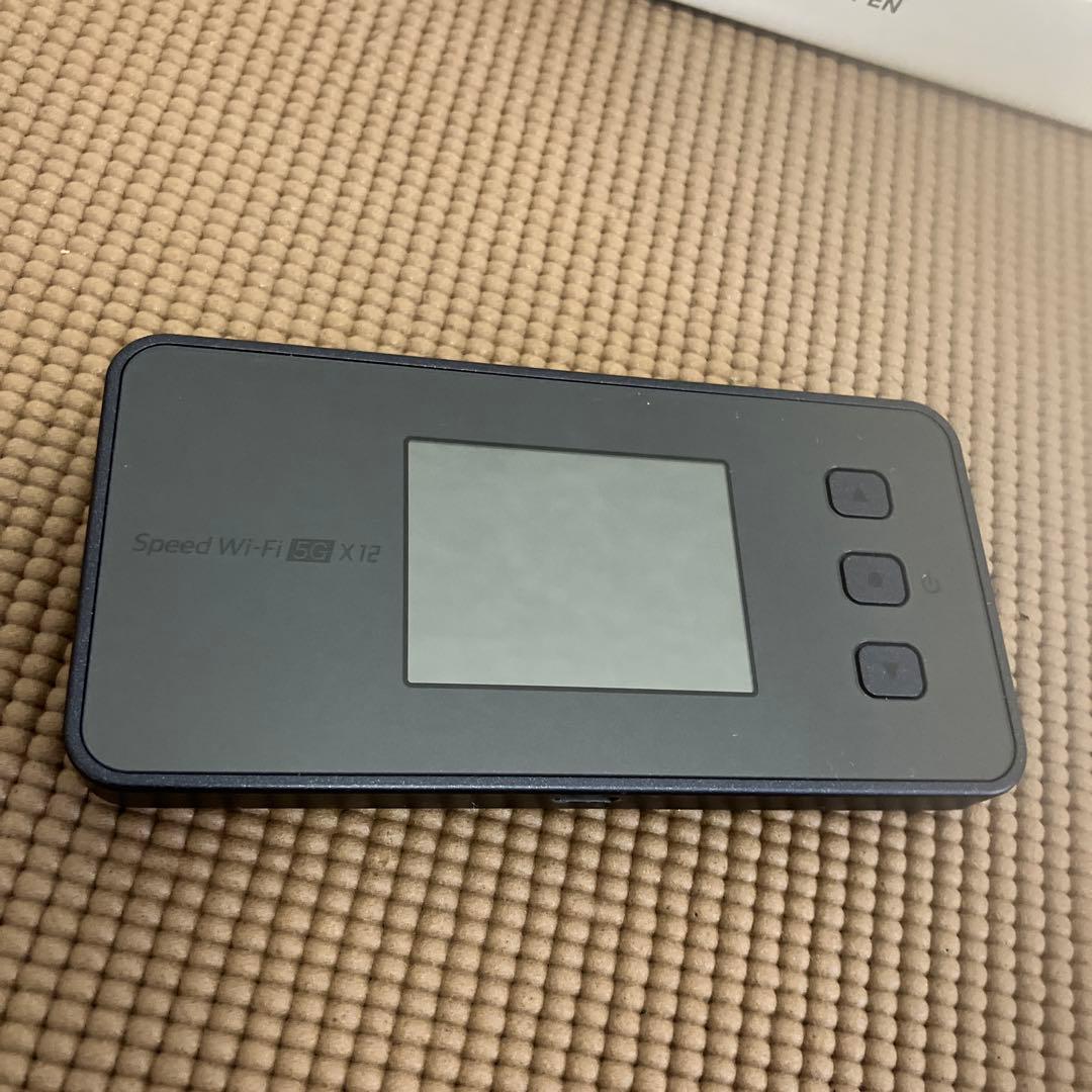 Speed Wi-Fi 5G X12 本体一式　ブラック