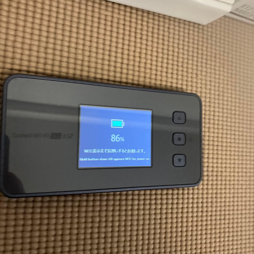 Speed Wi-Fi 5G X12 本体一式　ブラック