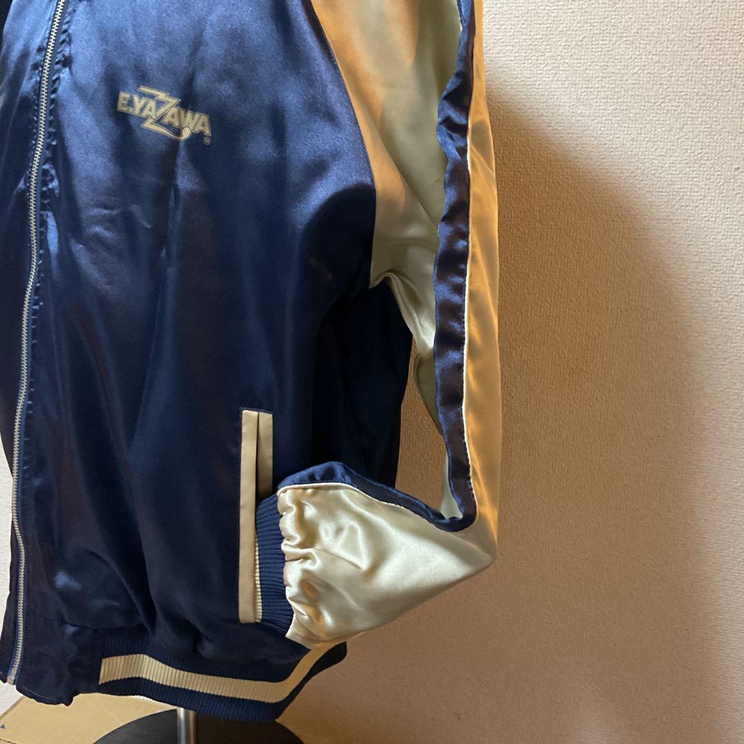E.YAZAWA スカジャン ネイビー/ベージュ