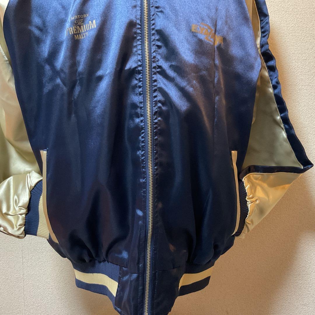 E.YAZAWA スカジャン ネイビー/ベージュ