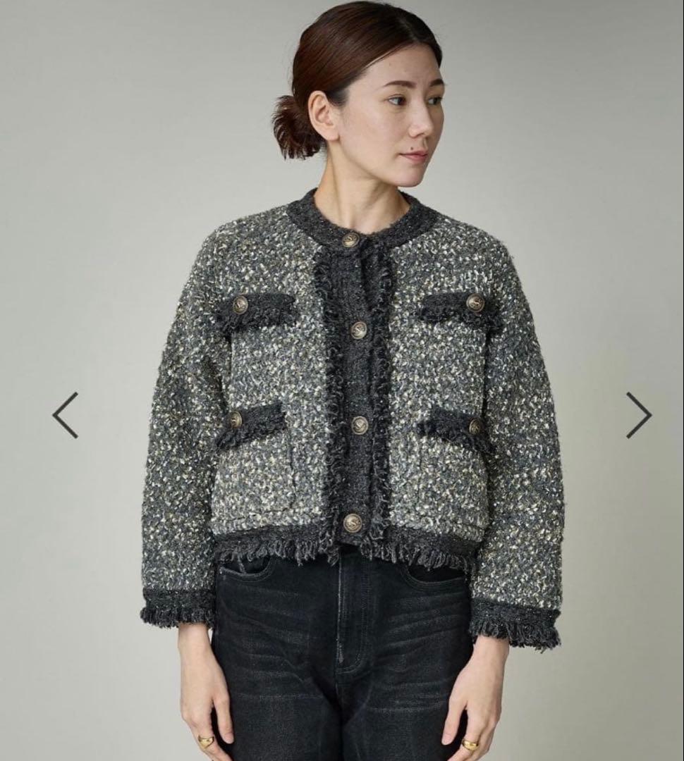 カレンソロジー♡ニットツイードカーディガン