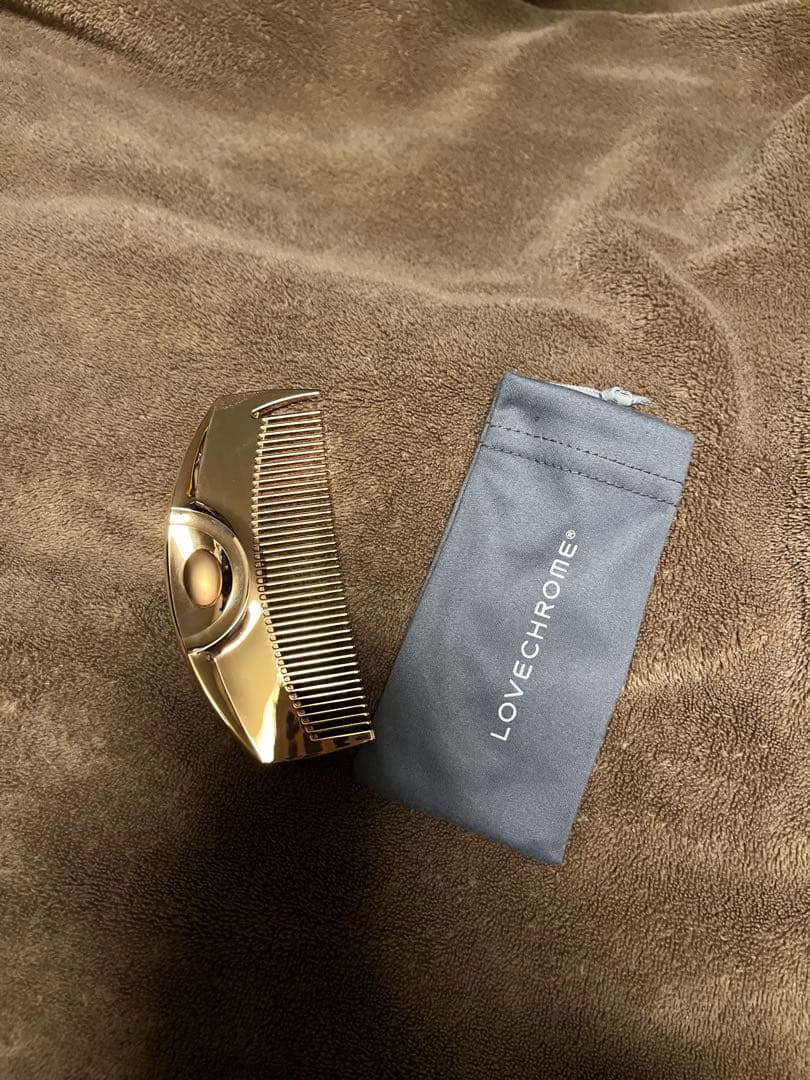 ねこ様用 LOVECHROME K24GPツキローズゴールド ヘアコーム
