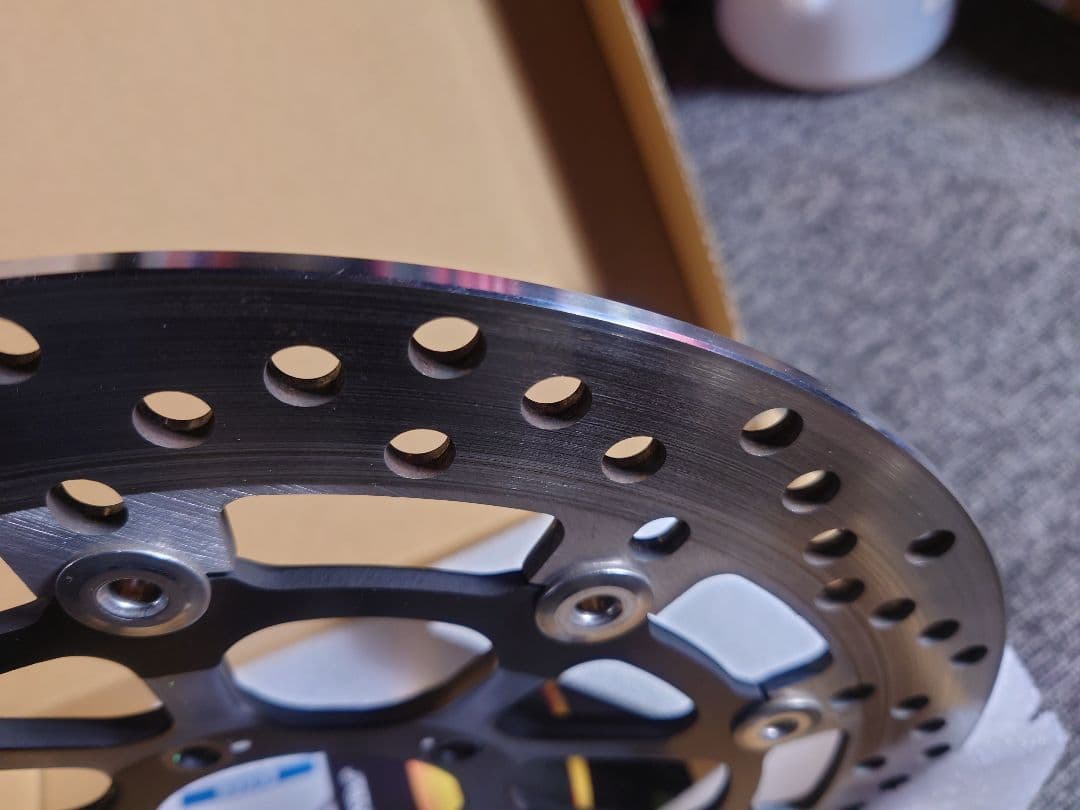 パニガーレV2 bremboフロントブレーキディスク 左右 純正取り外し品