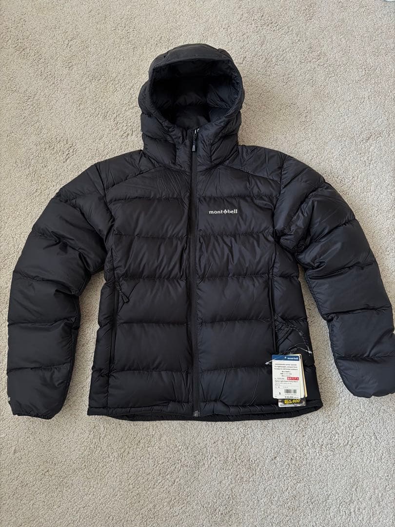 mont-bellブラック ライトアルパインダウンパーカ　US 海外規格