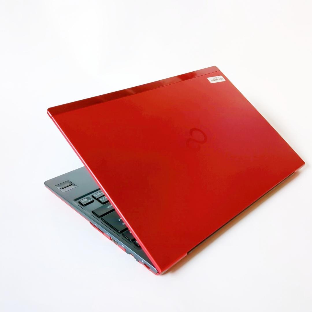 爆速SSD256GB✨メモリ8GB✨すぐ使える設定済✨軽量赤ノートパソコン✨
