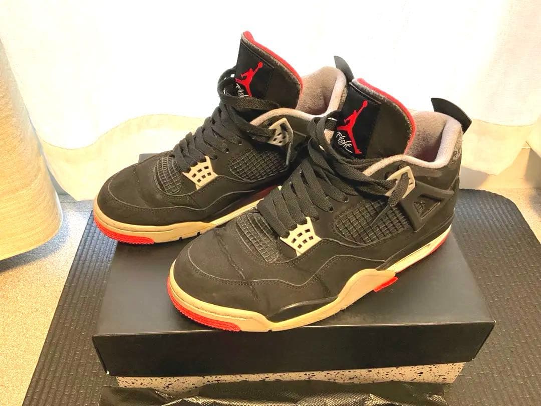靴 NIKE AIR JORDAN 4 RETRO BRED 308497-060