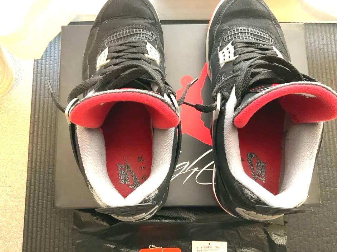 靴 NIKE AIR JORDAN 4 RETRO BRED 308497-060