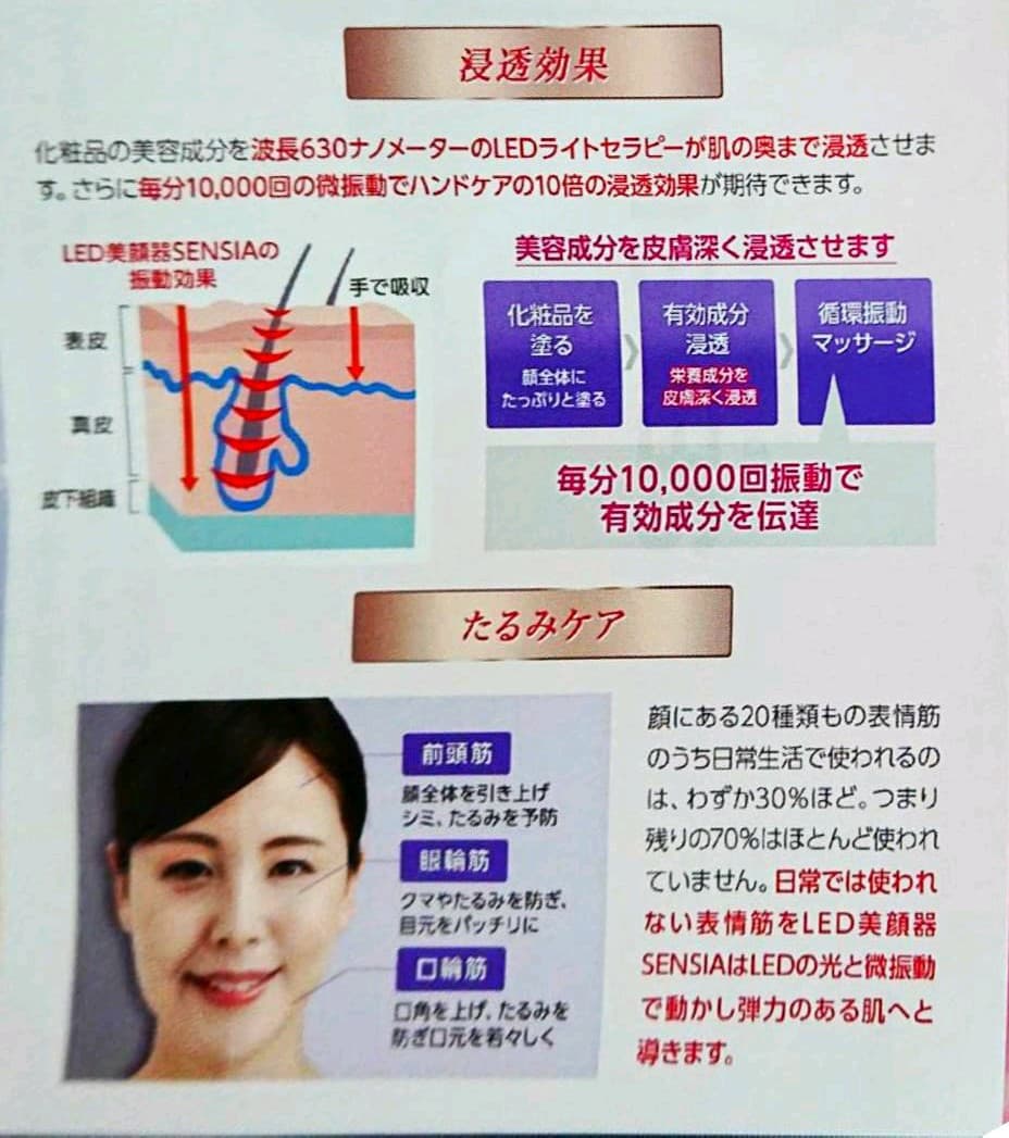ＬＥＤ美顔器SENSIA