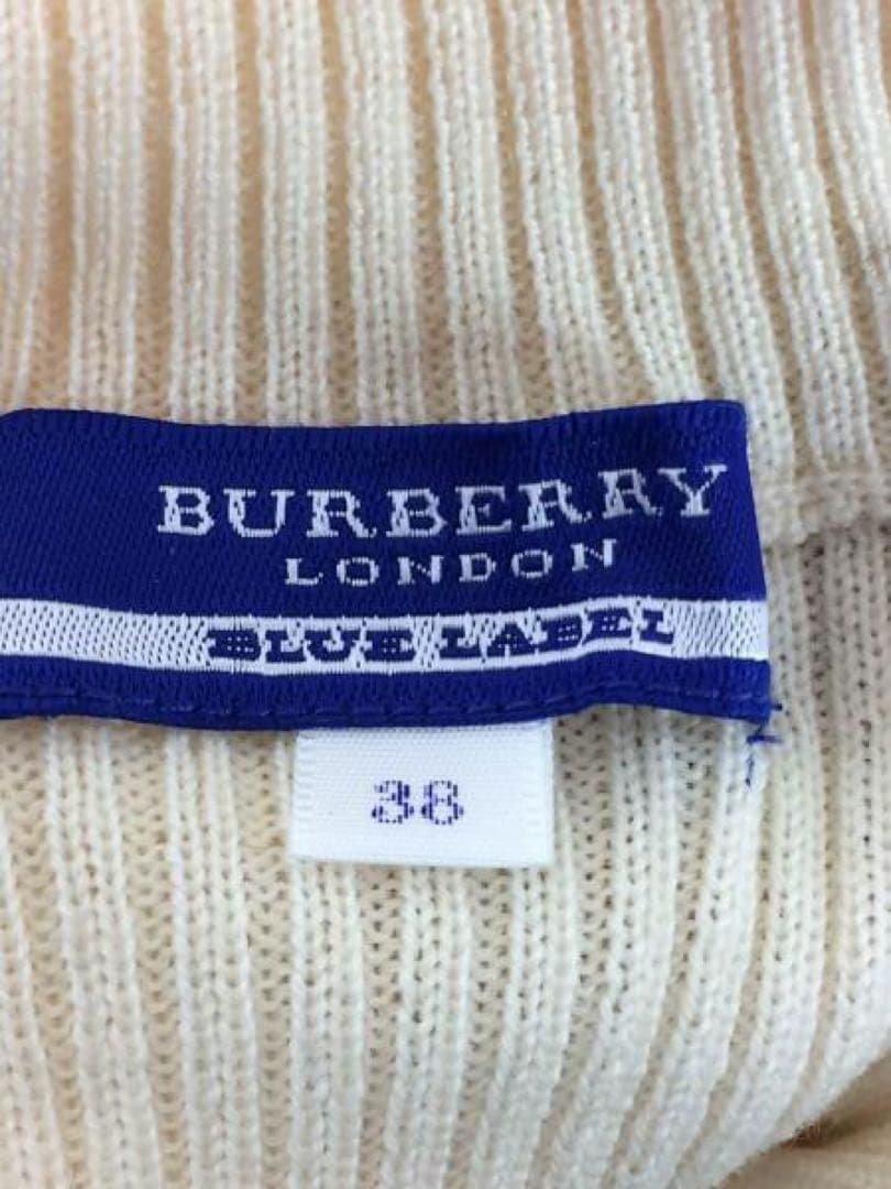 BURBERRY BLUE LABELリブニットセーター　ノバチェック　38
