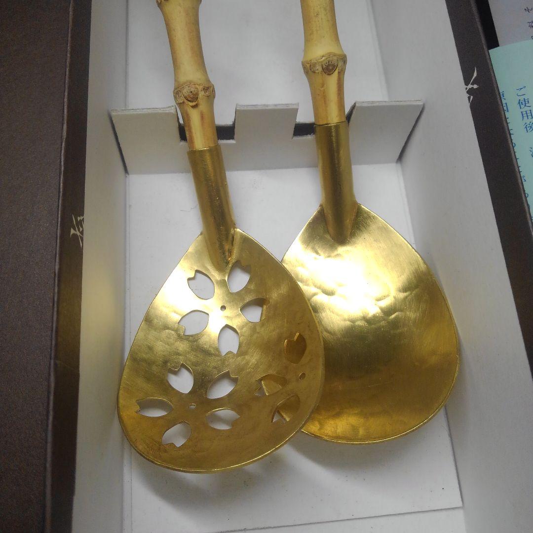 ONo.776　未使用　有次　竹柄チリレンゲセット