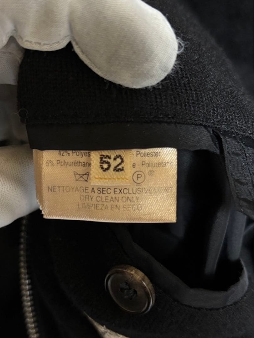 エルメス カシミアニット 100％ 総裏地 パーカー ジャケット フード