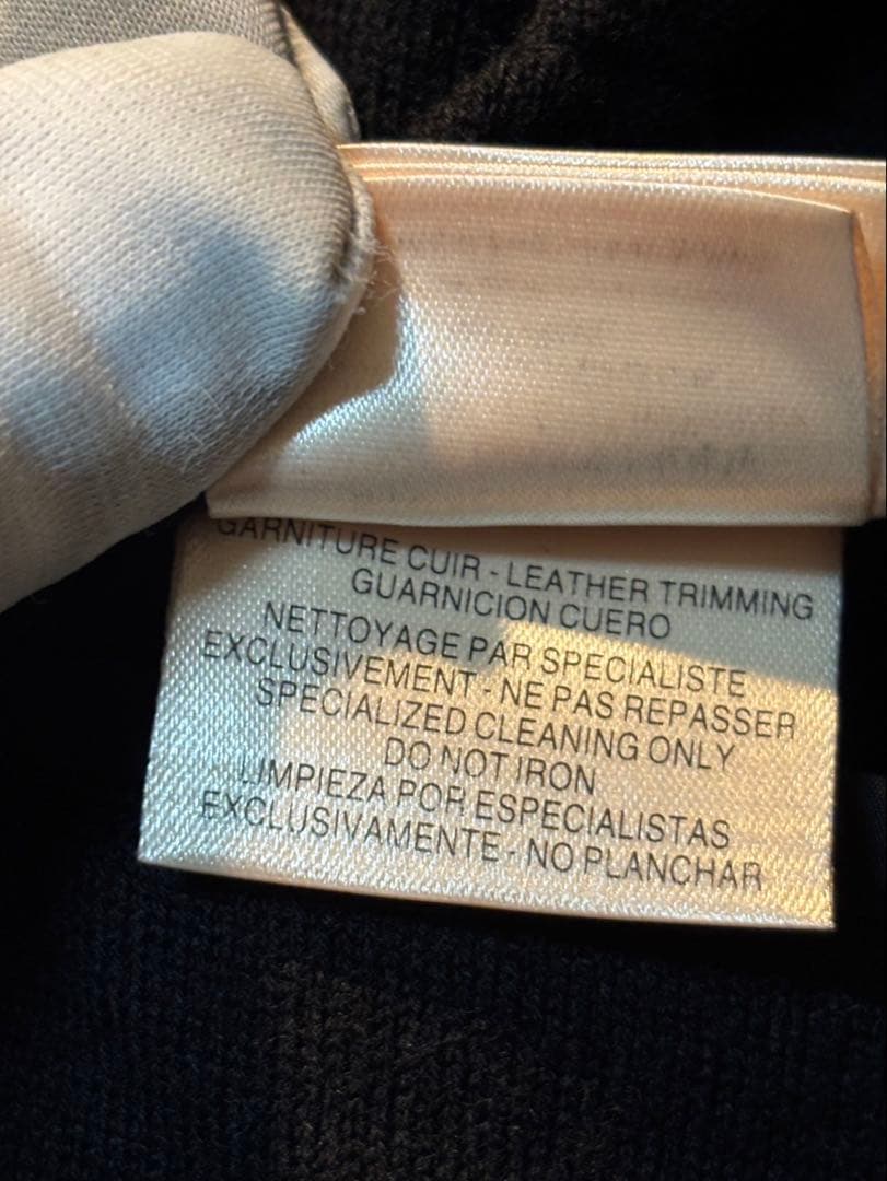 エルメス カシミアニット 100％ 総裏地 パーカー ジャケット フード