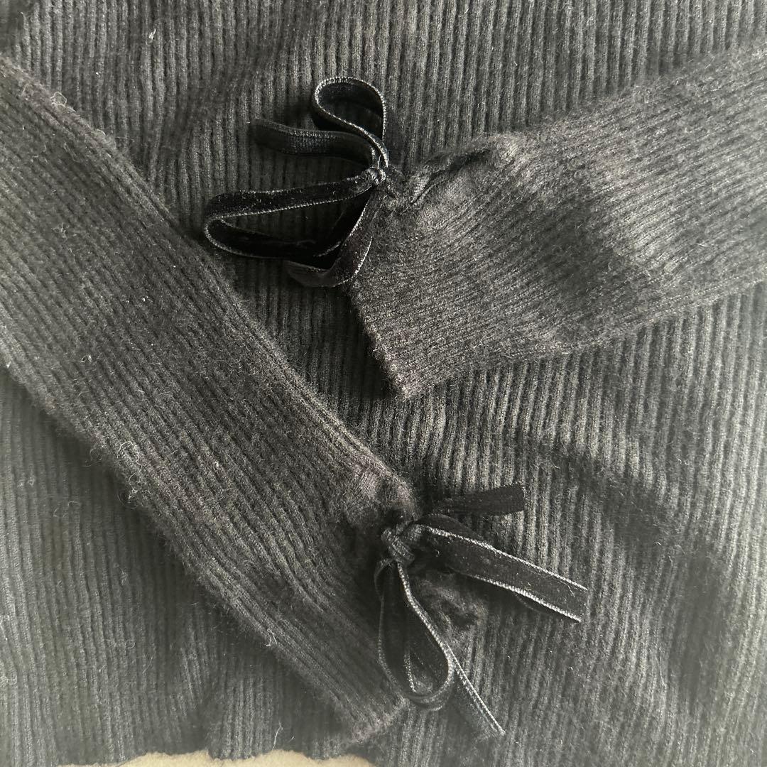 【美品】CHANEL カシミア100% ニット　Vネック　ブラック　黒