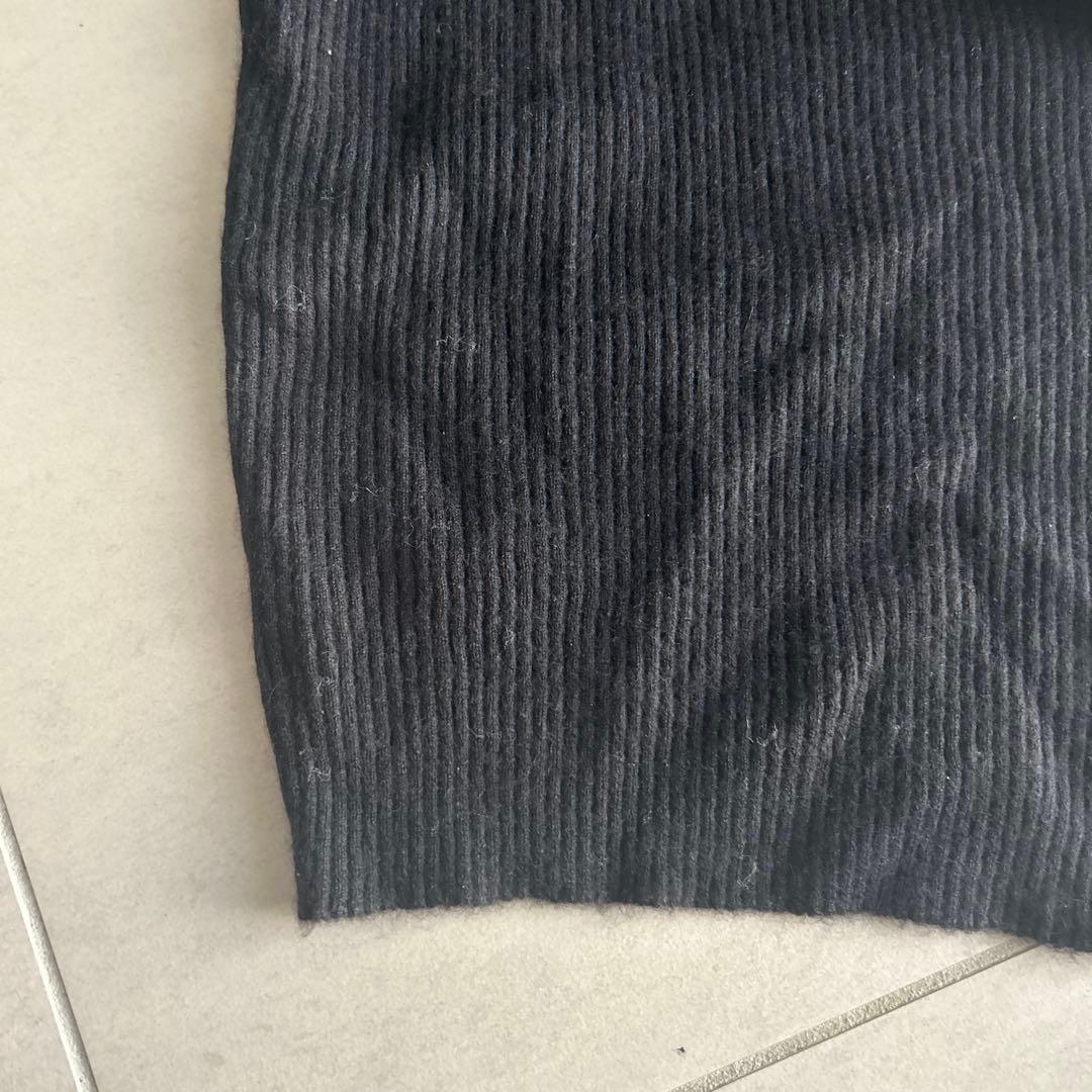 【美品】CHANEL カシミア100% ニット　Vネック　ブラック　黒