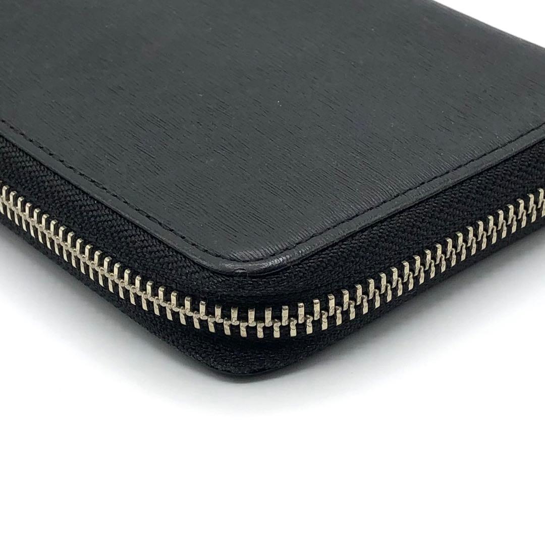 ポーター カレント 長財布 ラウンドジップ レザー 本革 ロゴ 黒