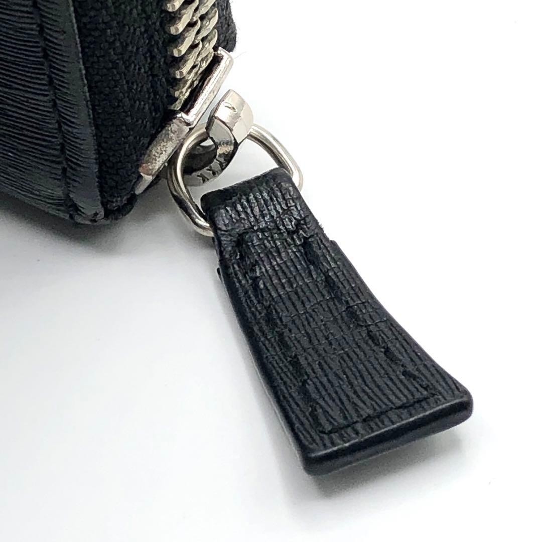 ポーター カレント 長財布 ラウンドジップ レザー 本革 ロゴ 黒