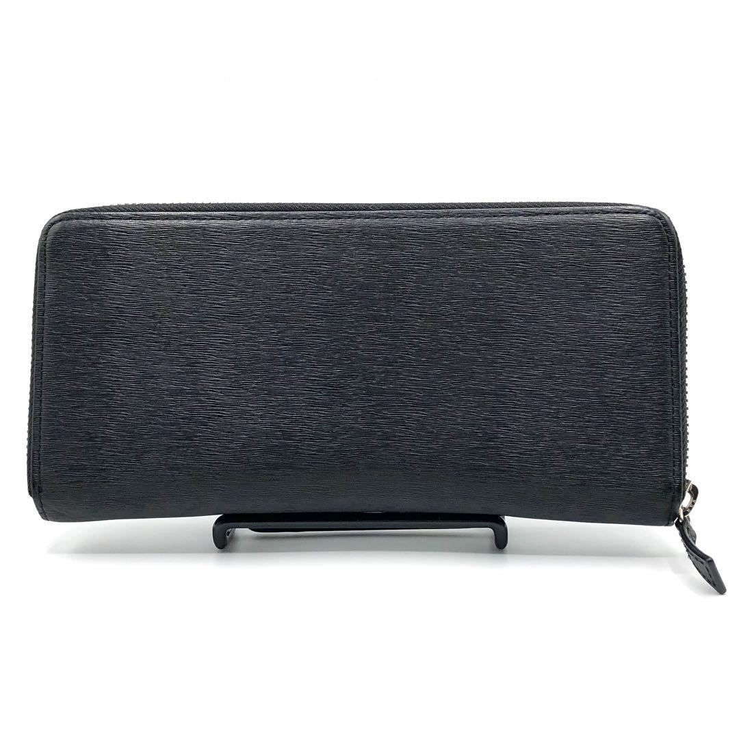 ポーター カレント 長財布 ラウンドジップ レザー 本革 ロゴ 黒