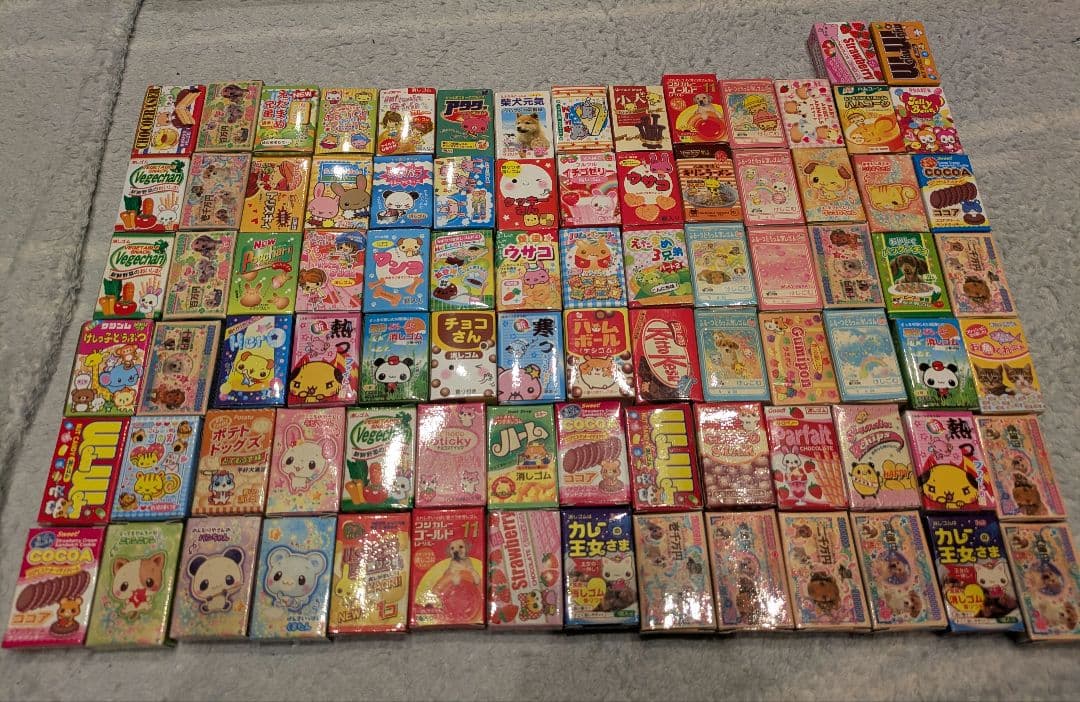 平成レトロ 当時物 お菓子 消しゴム 86個 まとめ売り