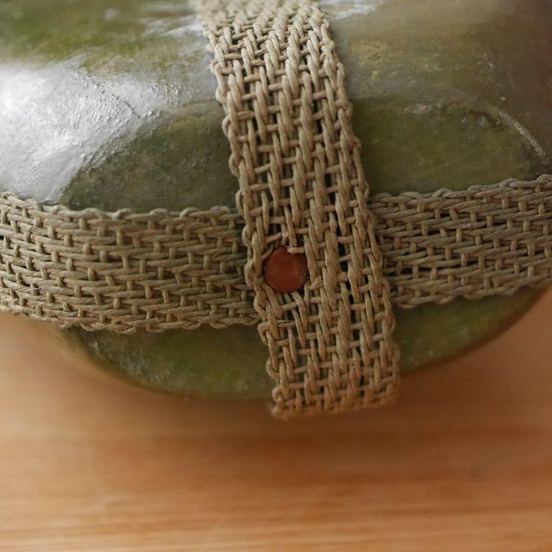 古い陶器の水筒瓶 3点セット 統制番号あり 瀬828