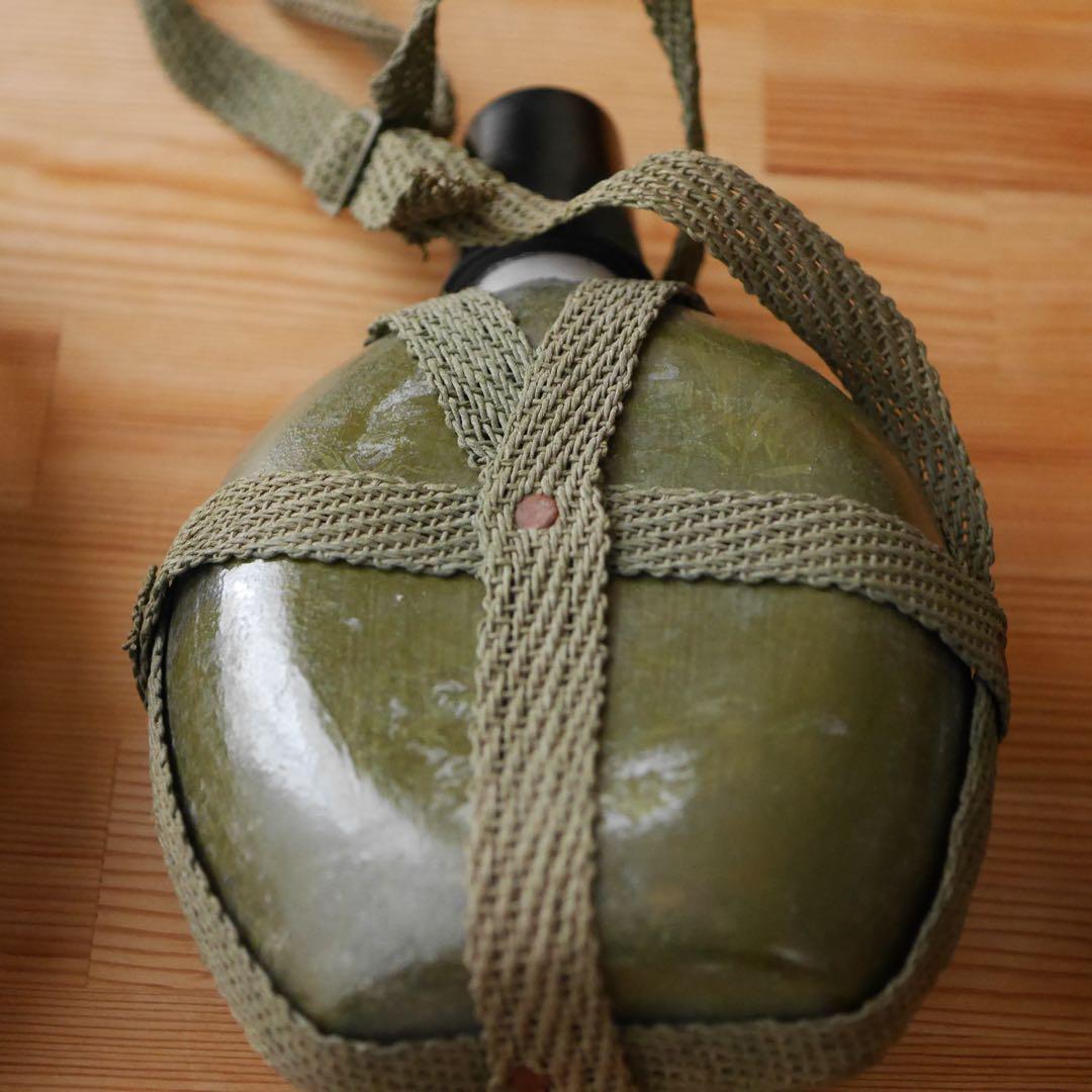 古い陶器の水筒瓶 3点セット 統制番号あり 瀬828