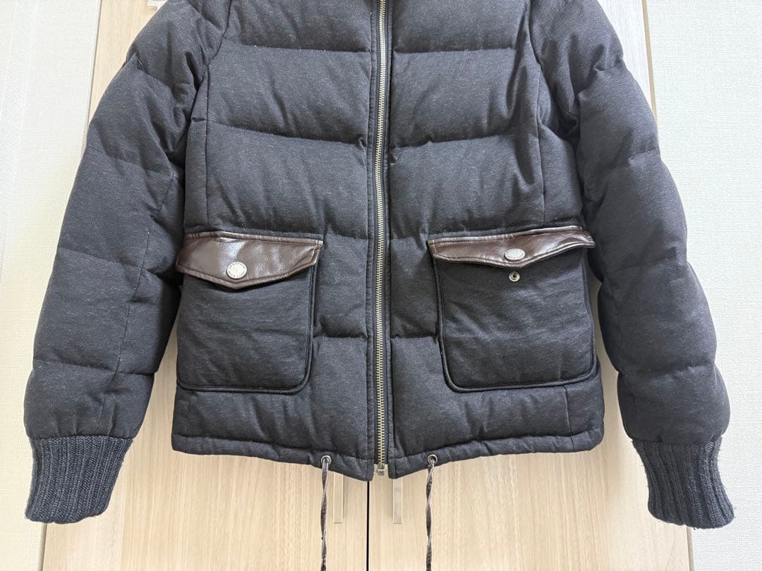 バーバリーブルーレーベル　ダウンジャケット　ダークグレー　36 S