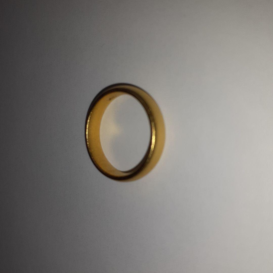 甲丸リング　サイズ13号 18K 刻印