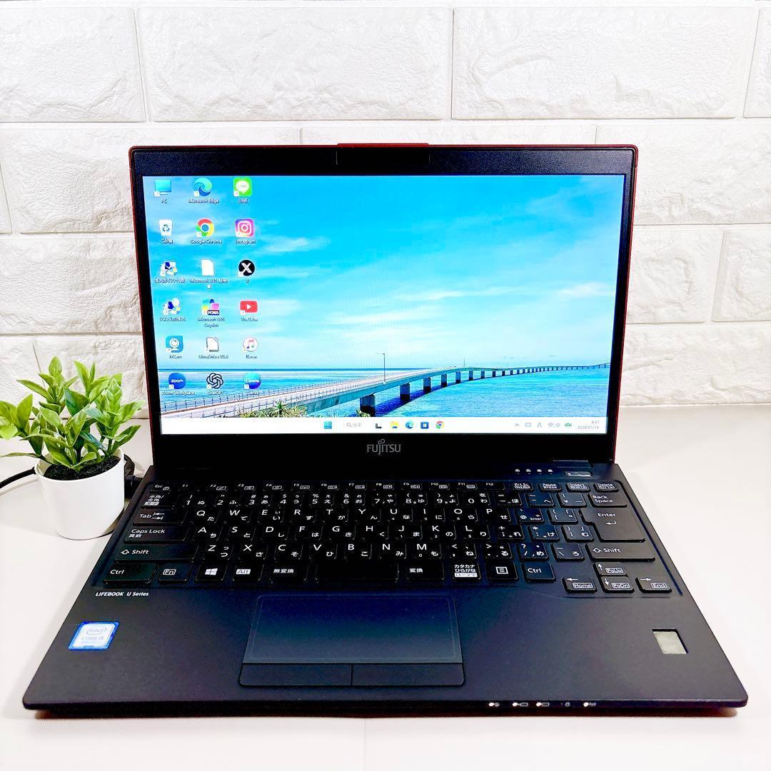 薄型軽量！✨高性能i5 第８世代 快適SSD フルHD ノートパソコン 富士通