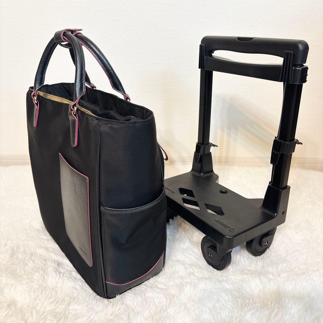 ✨極美品✨ スワニー キャリーバッグ D-598 リリーア ブラック 4輪