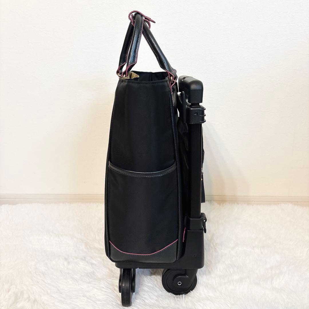 ✨極美品✨ スワニー キャリーバッグ D-598 リリーア ブラック 4輪