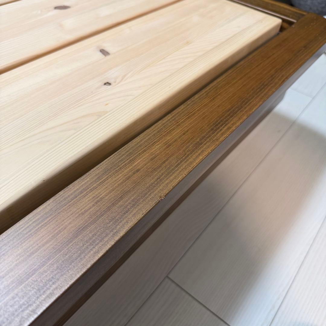 【LAGUNA VERDE様】シモンズ　ダブルベッドフレーム　四万十ヒノキ・香