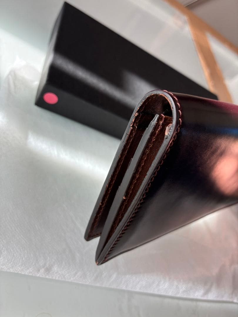 万双　ダブルホーウィン 長財布（小銭入付） （ナンバー8バーガンディー）