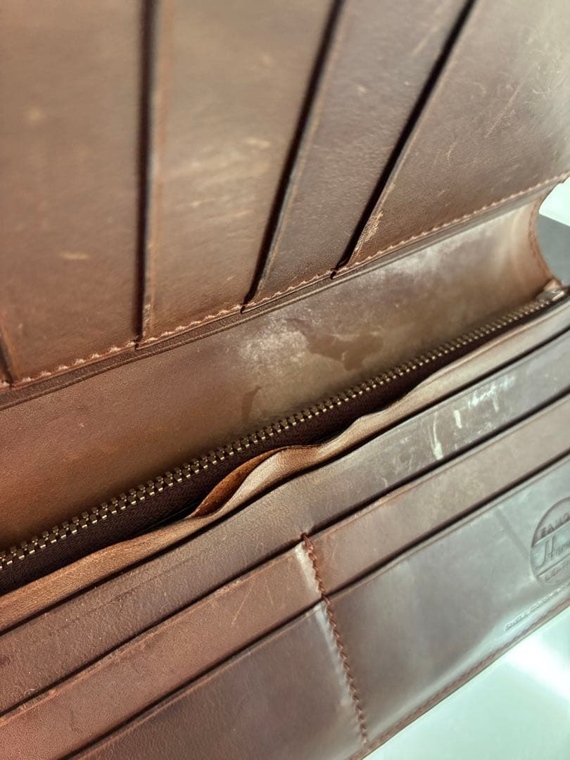 万双　ダブルホーウィン 長財布（小銭入付） （ナンバー8バーガンディー）