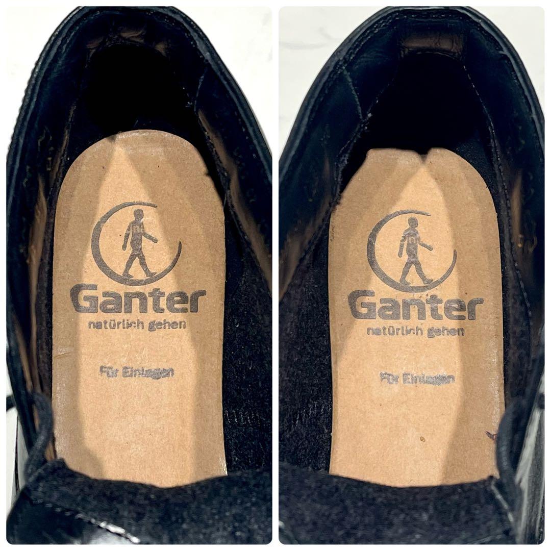 極美品☆ガンター ショートブーツ 黒 23.5cm コンフォート ラギッドソール